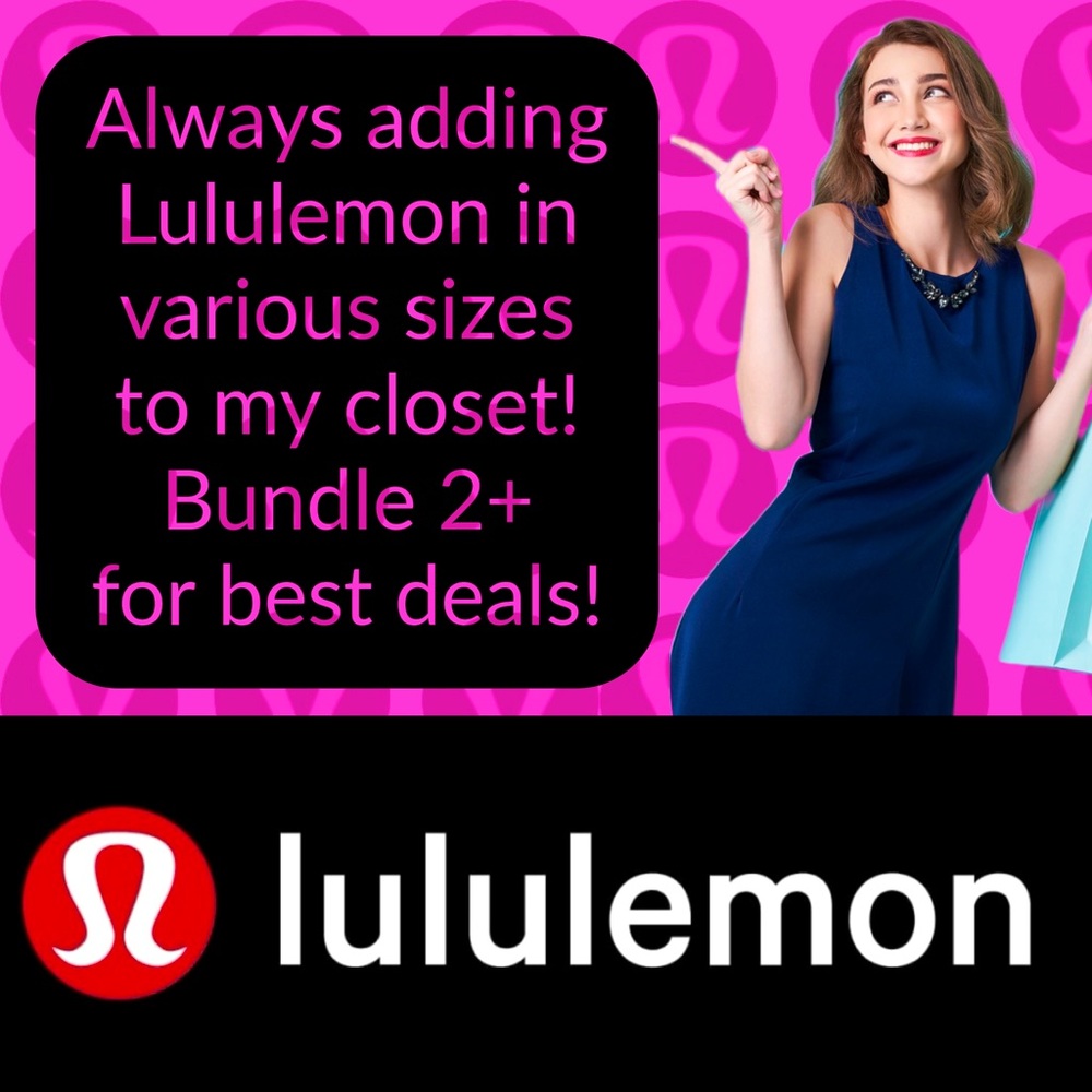 Lots of Lululemon being added! S M L XL 1X tops tees long short sleeve leggings